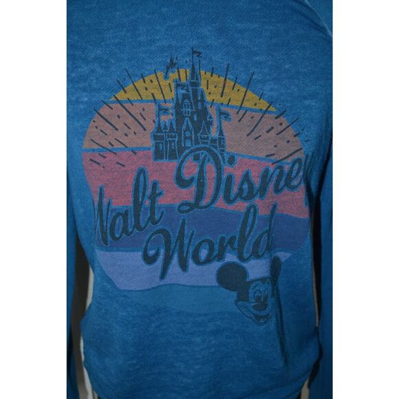 Disney Parks Cinderella Castle and Mickey Blue Long Sleeve XS - Picture 4 of 5